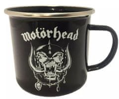 CurePink Kovový smaltovaný hrnek Motörhead: Logo (objem 500 ml)