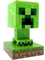 CurePink Dekorativní svítící plastová figurka Minecraft: Creeper (výška 10 cm)