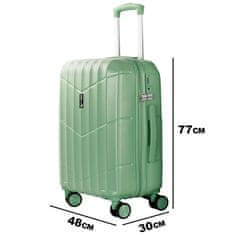 Aga Travel Cestovní kufr 77x48x30 cm MR4669 Zelený