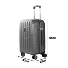 Aga Travel Cestovní kufr 66x43x25cm MR4669 Šedý