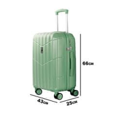 Aga Travel Cestovní kufr 66x43x25cm MR4669 Zelený