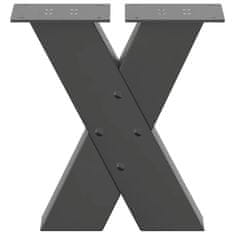 Vidaxl Nohy konferenčního stolku ve tvaru X 2 ks 30x(30-31) cm ocel