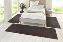 Hanse Home Ložnicová sada Pure 102661 Anthracite (Rozměry koberců 3 díly: 70x140 (2x), 70x240 (1x))