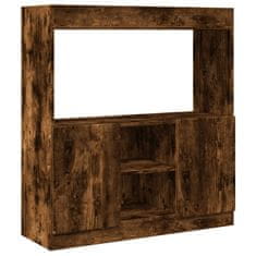 Vidaxl Skříň highboard kouřový dub 92 x 33 x 100 cm kompozitní dřevo