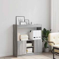 Vidaxl Skříň highboard šedá sonoma 92 x 33 x 100 cm kompozitní dřevo