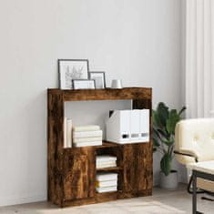 Vidaxl Skříň highboard kouřový dub 92 x 33 x 100 cm kompozitní dřevo