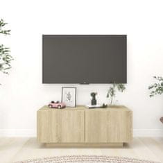 Vidaxl TV skříňka dub sonoma 100 x 35 x 40 cm kompozitní dřevo