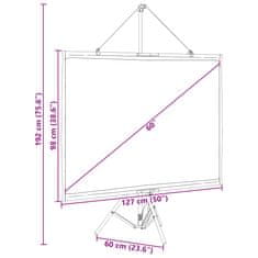 Vidaxl Projekční plátno se stativem 60" 4 : 3