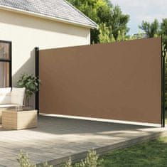 Vidaxl Zatahovací boční markýza taupe 200 x 600 cm