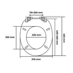 AWD Wc sedátko se zpomalovacím mechanismem AWD Interior MDF EDESSA