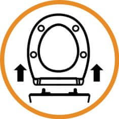 AWD Wc sedátko se zpomalovacím mechanismem AWD Interior MDF Kalamata 