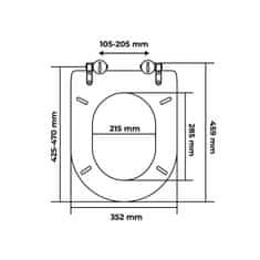 AWD Wc sedátko se zpomalovacím mechanismem AWD Interior MDF Kalamata 