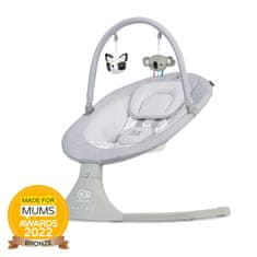 Kinderkraft Lehátko houpací s melodií 2v1 Luli grey, do 9 kg