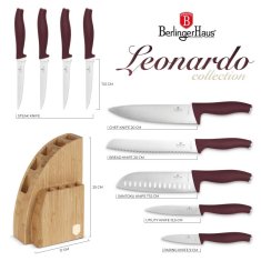 Berlingerhaus Sada nožů se stojanem BAMBOO 10 ks Leonardo Collection BH-2980