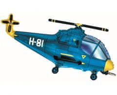 Flexmetal Fóliový balónek supershape Helikoptéra modrá 60cm