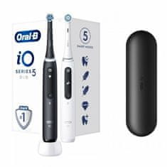 Oral-B Elektrický zubní kartáček iO Series 5 Matt Black + Quite White Duo Pack