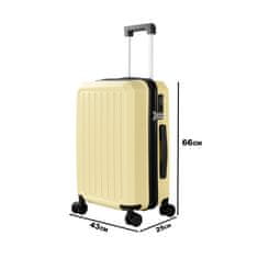 Aga Travel Cestovní kufr 66x43x25cm MR4668 Béžový