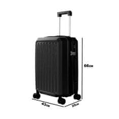 Aga Travel Cestovní kufr 66x43x25cm MR4668 Černý