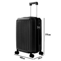 Aga Travel Cestovní kufr 77x48x30 cm MR4668 Černý