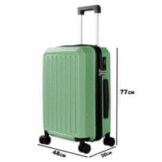 Aga Travel Cestovní kufr 77x48x30 cm MR4668 Zelený