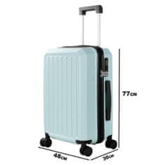 Aga Travel Cestovní kufr 77x48x30 cm MR4668 Modrý