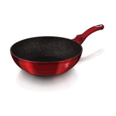 Berlingerhaus Pánev WOK s mramorovým povrchem Burgundy Metallic Line 30 cm