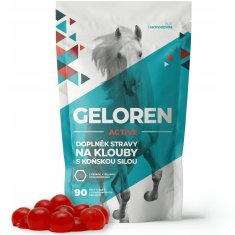 Geloren Geloren Active 400g - kloubní výživa s koňskou silou kolagenem kyselinou hyaluronovou a vitamínem C pomeranč 90 ks.