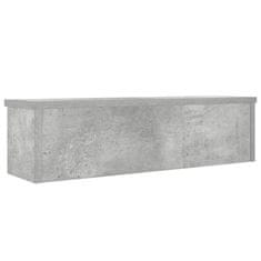 Vidaxl kuchyňské regály stohovatelné 2 pcs betonově šedá 60x15x16 cm