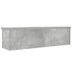 Vidaxl Kuchyňský regál stohovatelný betonově šedá 60x15x16 cm kompozit