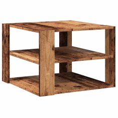 Vidaxl Konferenční stolek old wood 58x58x40 cm kompozitní dřevo