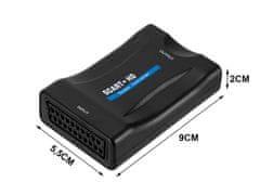 Verk 06292 Adaptér - převodník SCART-HDMI AV EURO FULL HD