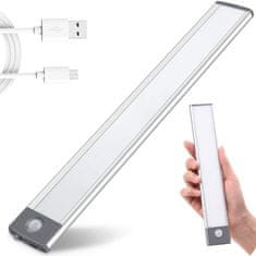 Verk 08366 Multifunkční LED osvětlení s pohybovým a soumrakovým senzorem 32 cm bílá