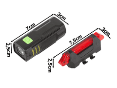 Verk 08355 Sada LED světel pro jízdní kolo