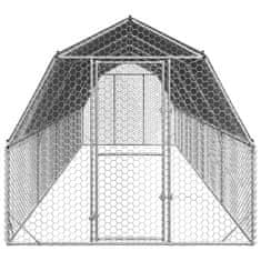 Petromila Výběh pro slepice se střechou 2,5x10x2,25 m pozinkovaná ocel