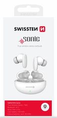 SWISSTEN BLUETOOTH TWS SLUCHÁTKA SONIC BÍLÁ