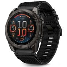 Tech-protect Nylon Classic řemínek na Garmin Fenix 5 / 6 / 6 Pro / 7 / 8 47mm / E, black