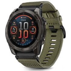 Tech-protect Nylon Classic řemínek na Garmin Fenix 5 / 6 / 6 Pro / 7 / 8 47mm / E, olive