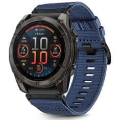 Tech-protect Nylon Classic řemínek na Garmin Fenix 5 / 6 / 6 Pro / 7 / 8 47mm / E, navy