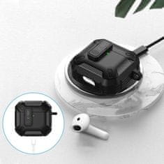 Tech-protect Carbonos pouzdro na Apple AirPods 4, černé