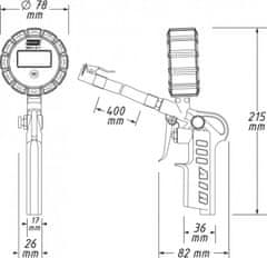 Hazet Hustič pneu s digitálním manometrem 9041D-1 HAZET - HA212378