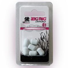 Lk Baits ZIG RIG Dumbels Pop–Up – White