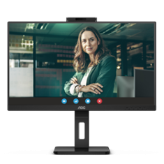 AOC Q27P3CW 27"W IPS LED 2560x1440 20 000 000:1 4ms 350cd HDMI DP USB-C(65W) PIVOT CAM repro