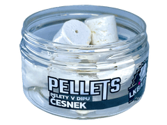 Lk Baits Pelety v dipu Česnek 17mm, 60g