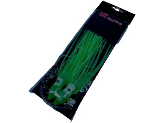 Lk Baits návazec Chobotnice 8/0 16cm Lumino Green/Zelený