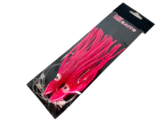 Lk Baits návazec Chobotnice 8/0 16cm Lumino Red/Červený