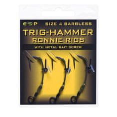 E.S.P ESP návazce Trig Hammer Ronnie Rig Barbless vel. 4