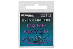 Drennan háčky bez protihrotu Eyed Carp Match Barbless vel. 20