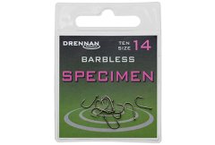 Drennan háčky bez protihrotu Specimen Barbless vel. 10