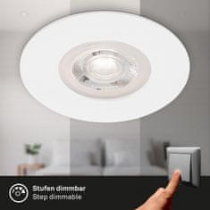 BRILONER BRILONER LED vestavná svítidla, pr.9 cm, 4x LED, 4,9 W, 480 lm, bílé BRILO 7999-046