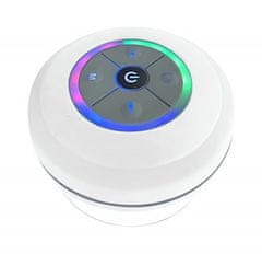 Verk 06334 Voděodolný mini bluetooth reproduktor s přísavkou, bílý